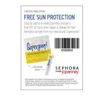 Sephora Coupon for Free SPF 30 Sunscreen Swipe