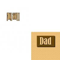 Simple Brown Weave Dad Card