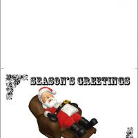 Sleeping Santa Card