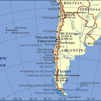 South America- Chile General Referene Map