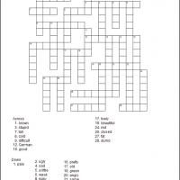 Printable Crossword Puzzles  Kids on Crosswords For Kids Printable Crossword Puzzles Zimbio