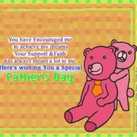 Special Father Bear And Child Hug