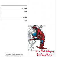 Spiderman Invitation