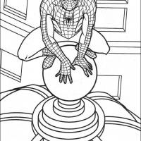 Spiderman on Top of a High-rise Building