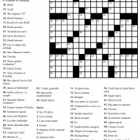 easy printable crossword puzzles