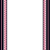 Stripes and Polka Dots Blank Card Invitation