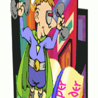 Super Reader Boy Bookmark