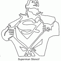 Superman Stencil