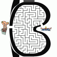 Swimming Goggles Maze