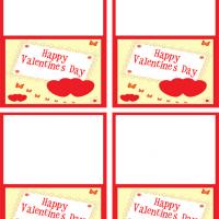 Twin Hearts Valentine's Day Gift Cards