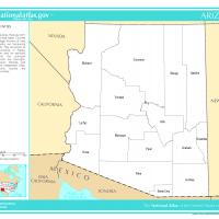 US Map- Arizona Counties