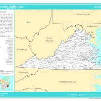 US Map- Virgina Counties