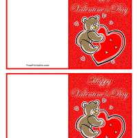 Valentine Bear Gift Cards
