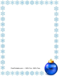 Winter Snowflake Stationery