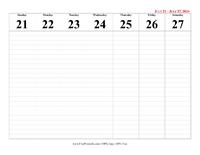 2024 Calendar Week 30
