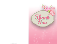 Pink Thank You Card
