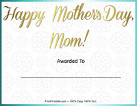 Mother's Day Award