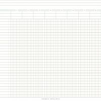 11"x8.5" 9cols x 28 rows Accounting Ledger Paper