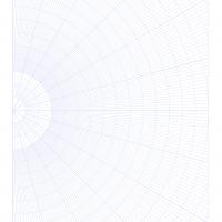 1/2 Polar Graph Paper 8,5x11