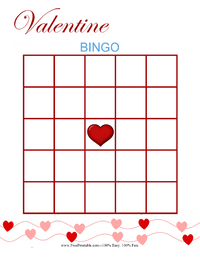 Valentine Bingo Blank