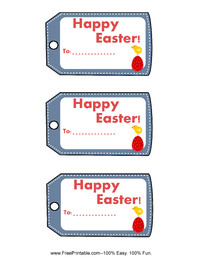 Easter Chick Gift Tag