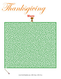 Thanksgiving Maze Expert