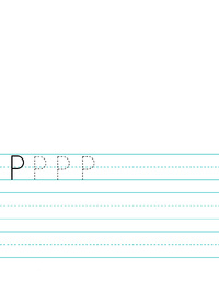 P Letter Penmanship