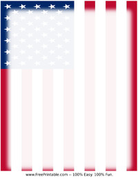 US Flag Stationery