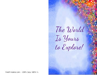 World Is Yours Grad Card