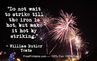 Fireworks Quotation Yeats