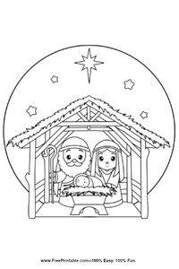Cute Nativity Scene