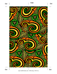Colorful Celtic Swirl Bookmark