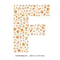 F Gingerbread Letter