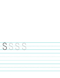 S Letter Penmanship
