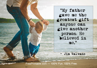 Beach Fathers Day Quotation Valvano