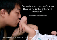 Newborn Fathers Day Quotation McConaughey