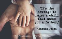Courage Fathers Day Quotation Obama