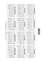 2025 Calendar Grid