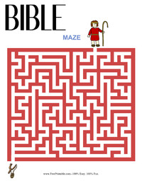 Bible Maze Easy