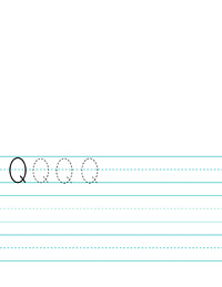 Q Letter Penmanship