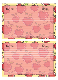 Apples Recipe Card