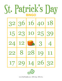 St. Patrick's Day BINGO 2