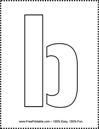 Lowercase B Stencil