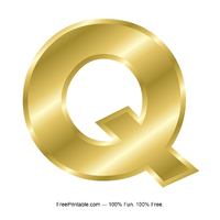 Q Gold Letter