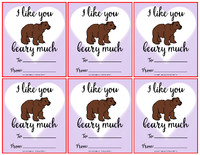 Bear Classroom Valentines