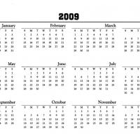 2009 Office Calendar