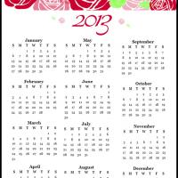 2013 Roses Calendar