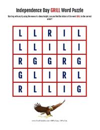 Grill Word Puzzle