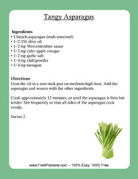 Tangy Asparagus Recipe