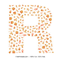 R Gingerbread Letter